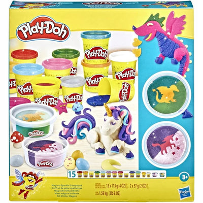 Zabawka PLAY-DOH CIASTOLINA ZESTAW MAGICZNY BLASK - SMOK I - kolekcjonerska premium zabawki Aseo dla dzieci