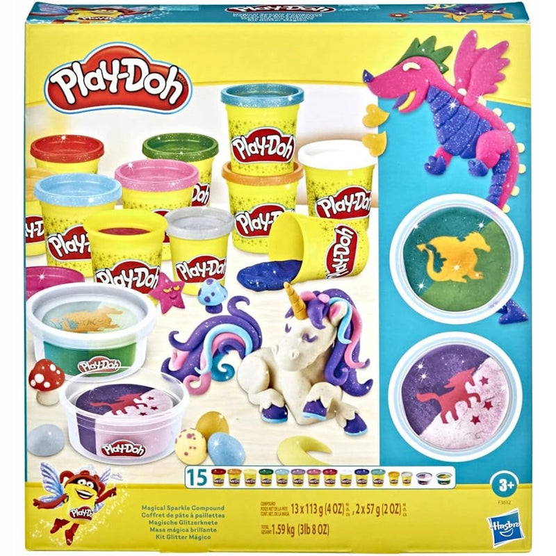 Zabawka PLAY-DOH CIASTOLINA ZESTAW MAGICZNY BLASK - SMOK I - kolekcjonerska premium zabawki Aseo dla dzieci