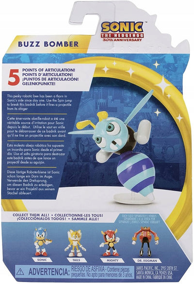 SONIC GO SEGA JAKKS PACIFIC BUZZ BOMBER - widok 2 opakowania szczegoly zabawka kolekcja