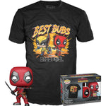 Funko POP TEES MARVEL DEADPOOL & WOLVERINE DE - widok 4 opakowania tyl back box kolekcjonerska