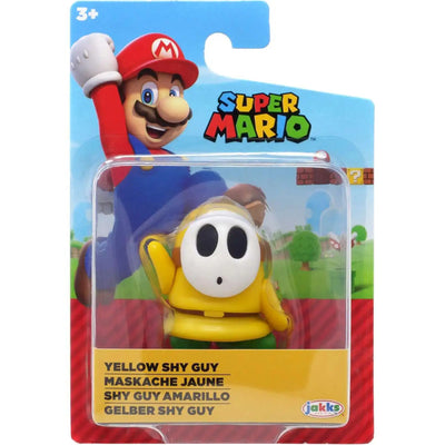 SUPER MARIO JAKKS PACIFIC ORYGINALNA RUCHOMA FIGURKA YELLOW SHY GUY 5cm