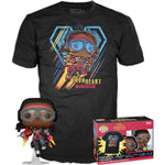 Funko POP TEES MARVEL BLACK PANTHER WAKANDA FOREVE - widok 4 tyl opakowania box back kolekcjonerska