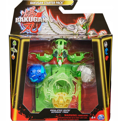 Zabawka BAKUGAN 3.0 STARTER PACK 3-PAK SPECIAL ATTACK VENT - kolekcjonerska premium zabawki Aseo dla dzieci