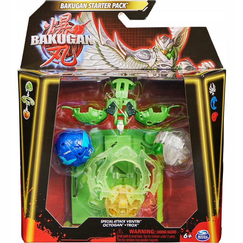 Zabawka BAKUGAN 3.0 STARTER PACK 3-PAK SPECIAL ATTACK VENT - kolekcjonerska premium zabawki Aseo dla dzieci