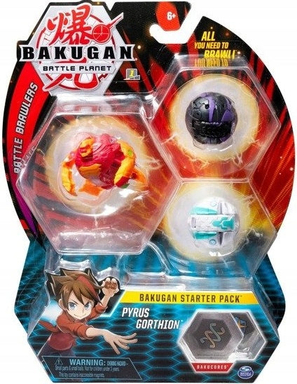 Zabawka FIGURKI BAKUGAN STARTER PACK PYRUS GORTHION - kolekcjonerska premium zabawki Aseo dla dzieci