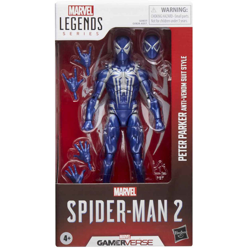 Zabawka MARVEL LEGENDS GAMERVERSE SPIDER-MAN 2 PETER PARKE - kolekcjonerska Hasbro premium dla dzieci fanow