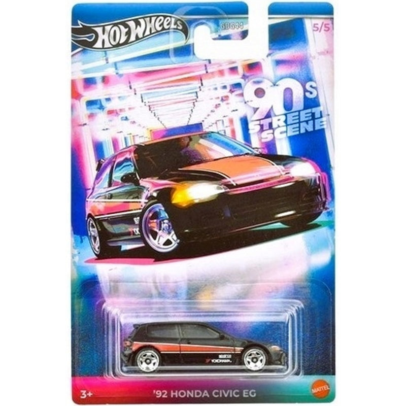 Zabawka HOT WHEELS 90S STREET SCENE AUTKO KOLEKCJONERSKIE  - kolekcjonerska Mattel premium dla dzieci