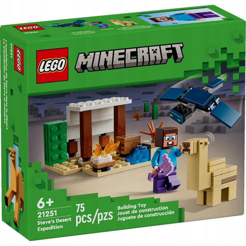 Zabawka LEGO MINECRAFT ORYGINALNY ZESTAW KLOCKÓW PUSTYNNA  - kolekcjonerska LEGO premium dla dzieci