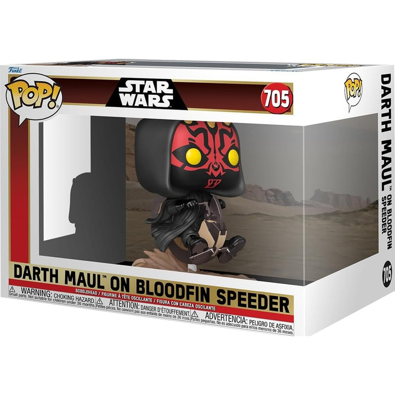Figurka Funko POP Darth Maul on Bloodfin Speeder - Star Wars diorama - kolekcjonerski Sith z pojazdem
