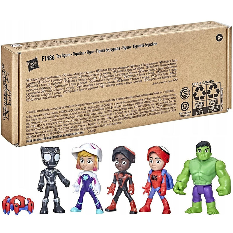 Zabawka SPIDEY ZESTAW 6-PAK SPIDEY MILES MORALES GHOST-SPI - kolekcjonerska Hasbro premium dla dzieci fanow