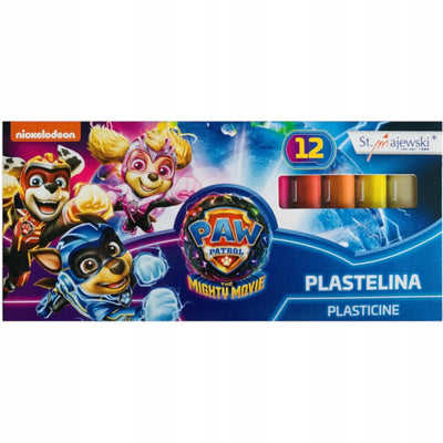 Zabawka PLASTELINA SZKOLNA ZESTAW 12 SZTUK PSI PATROL - kolekcjonerska premium zabawki Aseo dla dzieci