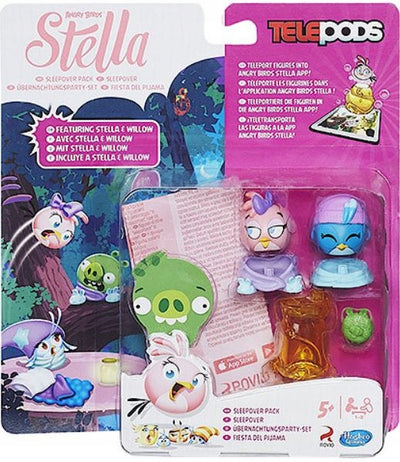 Zabawka ANGRY BIRDS STELLA SLEEPOVER 2-PAK STELLA + WILLOW - kolekcjonerska premium zabawki Aseo dla dzieci